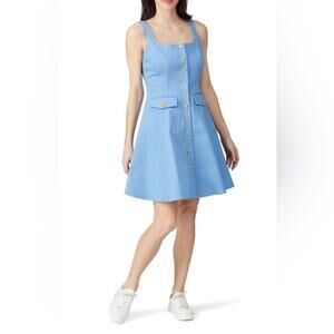 Color Me Courtney Alle Utility Mini Dress Blue Women’s size 10